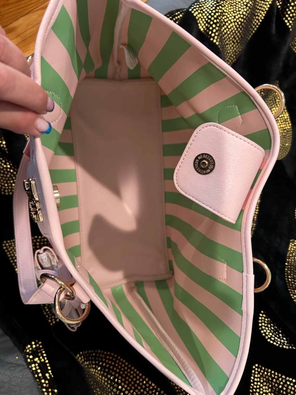 Juicy Couture Pink Strawberry Print Tote - Picture 9 of 9
